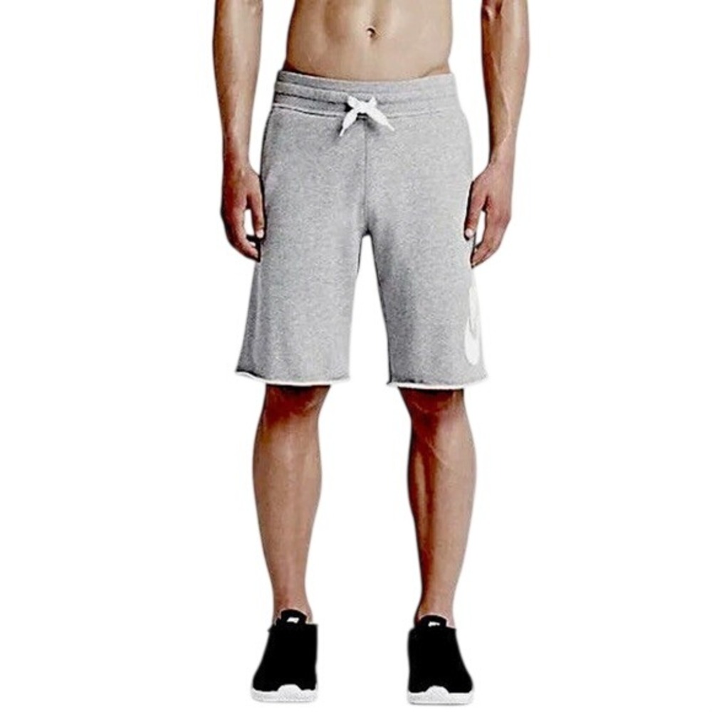 Nike Mens Sportswear Alumni French Terry Shorts Gray 928441-063 - Picture 9 of 9